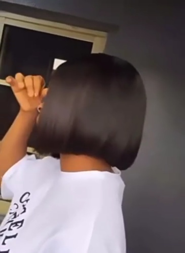 12A Bone Straight Human Hair Bob Wig Real Hair Female Short Straight Hair Front Lace Wig