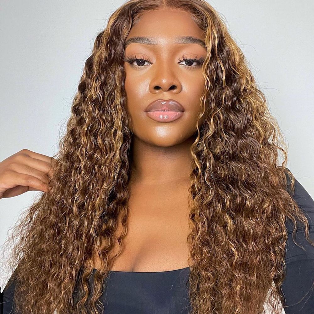 P4/27# 13x4 Lace Frontal Wig Straight Body Wave Deep Wave Water Wave Human Hair