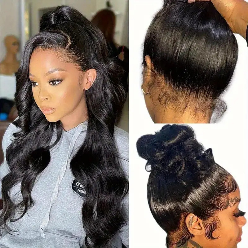 360 Full Lace Frontal Wigs Human Hair Wigs Full Lace Real Person Headgear