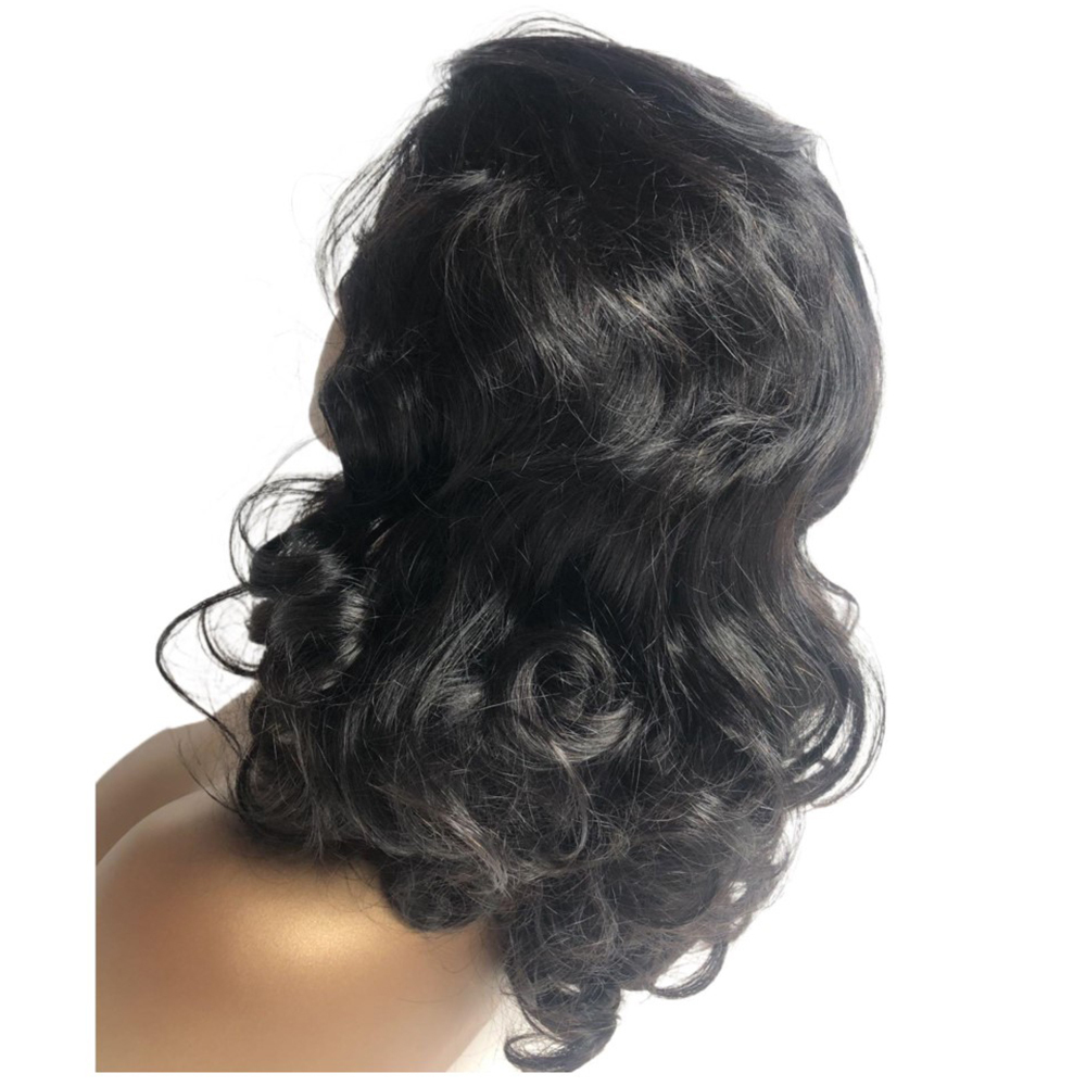 Lyra Hair 300% Density Double Drawn Bouncy Curly Glueless Wigs Human Hair Pre Plucked Pre Cut Ready to Go Natural Hairline and No Glue Needed Wigs