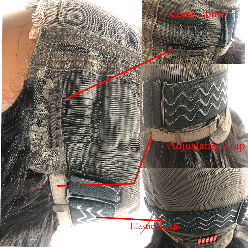 Lyra Hair 300% Density Double Drawn Bouncy Curly Glueless Wigs Human Hair Pre Plucked Pre Cut Ready to Go Natural Hairline and No Glue Needed Wigs