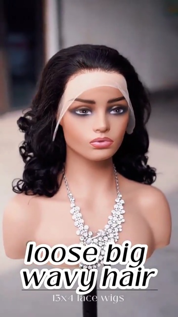 Hot-selling Human Hair Cover 13x4 Lace Frontal Bouncy Curl Wigs Human Hair