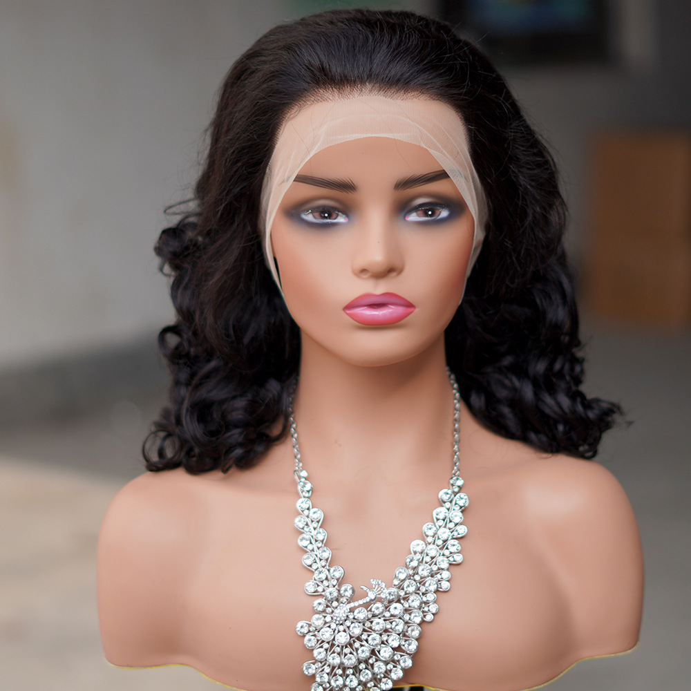 Hot-selling Human Hair Cover 13x4 Lace Frontal Bouncy Curl Wigs Human Hair