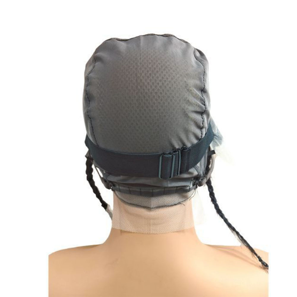 Gele Lace Frontal 13x4 Glueless Turban Afro Twist Braids Topper Pre-Braid Human Hair Headband Wig, Pre-Plucked Natural Hairline Half Wig Human Hair Braided Frontal