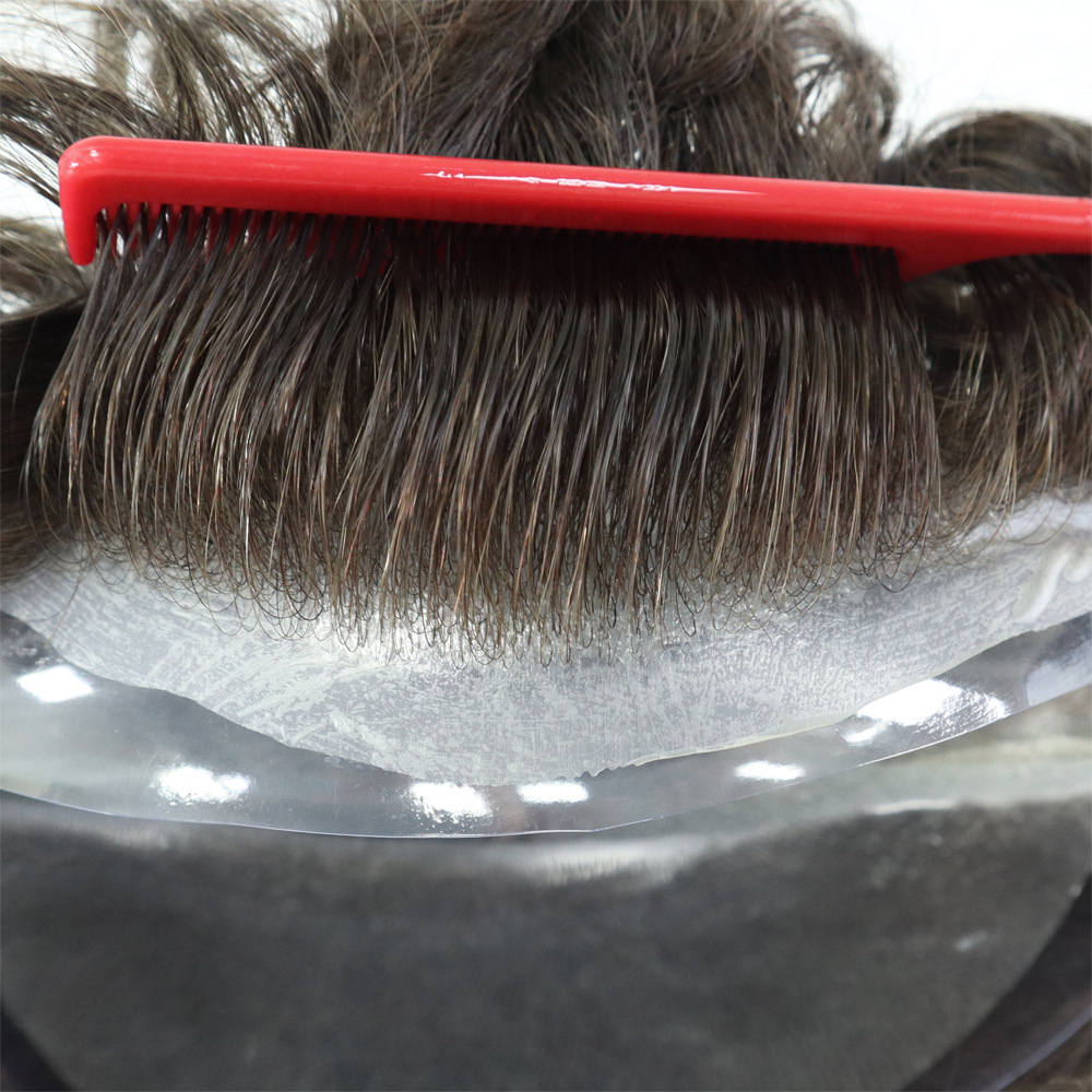 Super Thin Skin 3-4mil,V Loop All Over  8"x10" Men Toupee