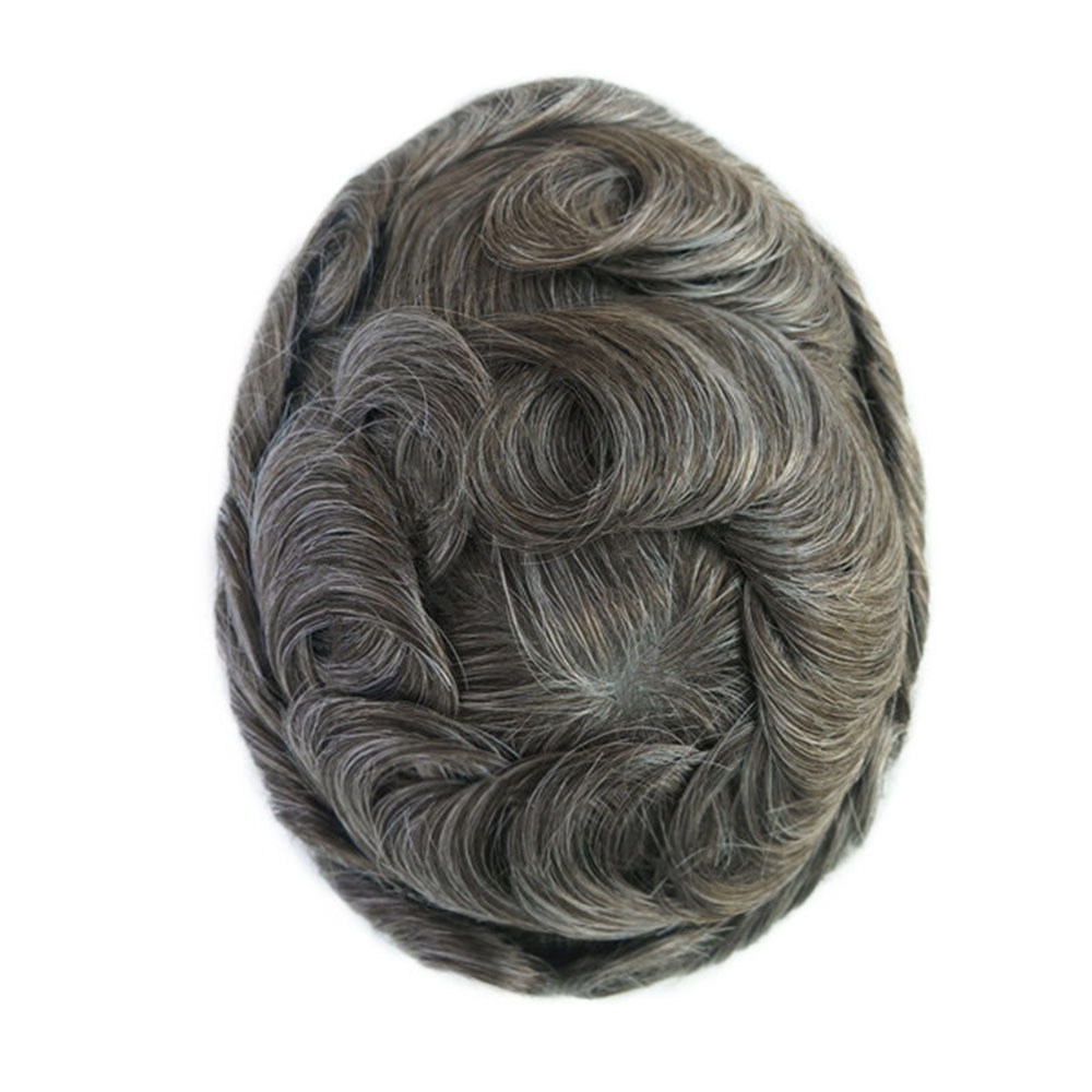 Super Thin Skin 3-4mil,V Loop All Over  8"x10" Men Toupee