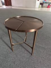Stainless Steel Rose Gold Table
