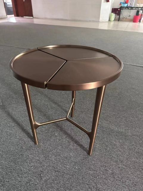 Stainless Steel Rose Gold Table