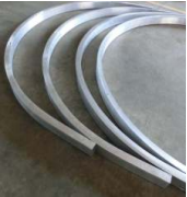 Curved aluminum