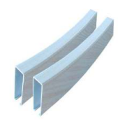 Curved aluminum