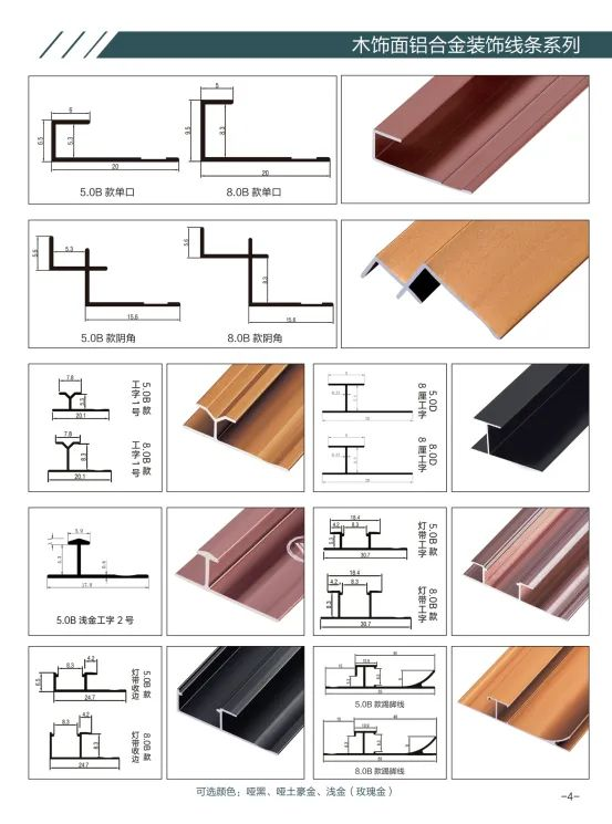 Decorative wall panels - Accessories - Metal trims