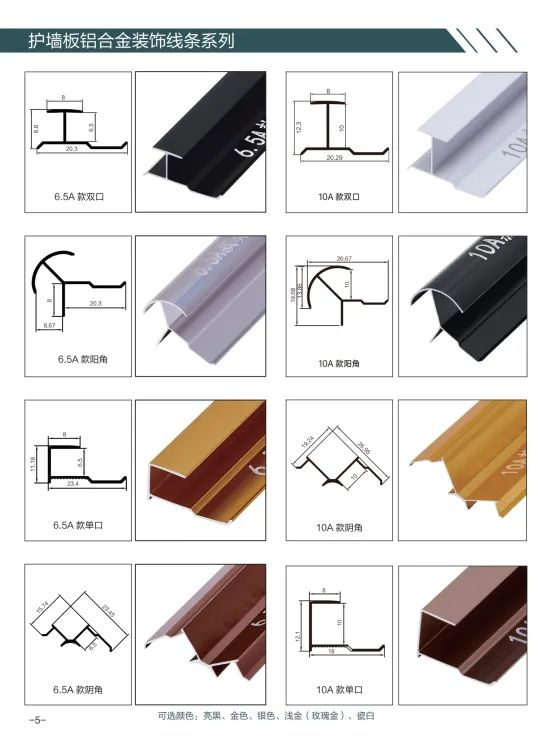 Decorative wall panels - Accessories - Metal trims
