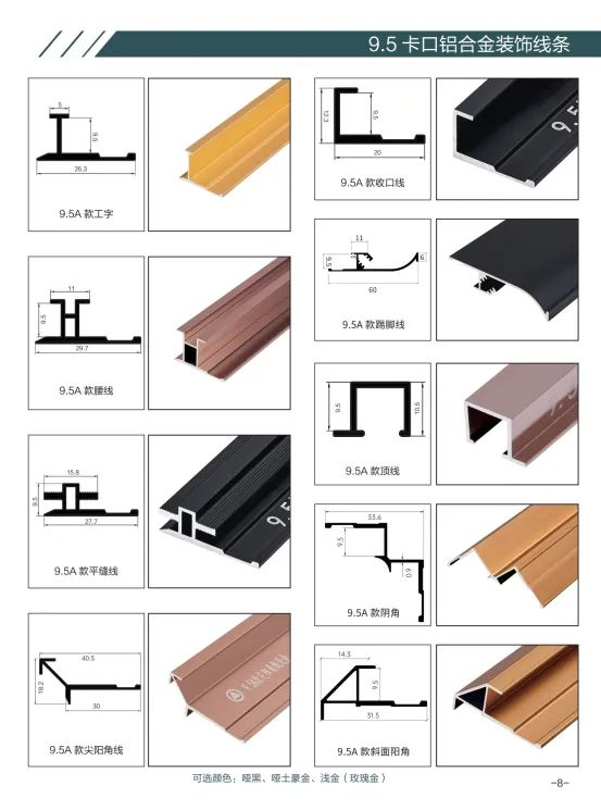 Decorative wall panels - Accessories - Metal trims