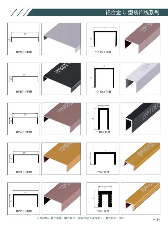 Decorative wall panels - Accessories - Metal trims