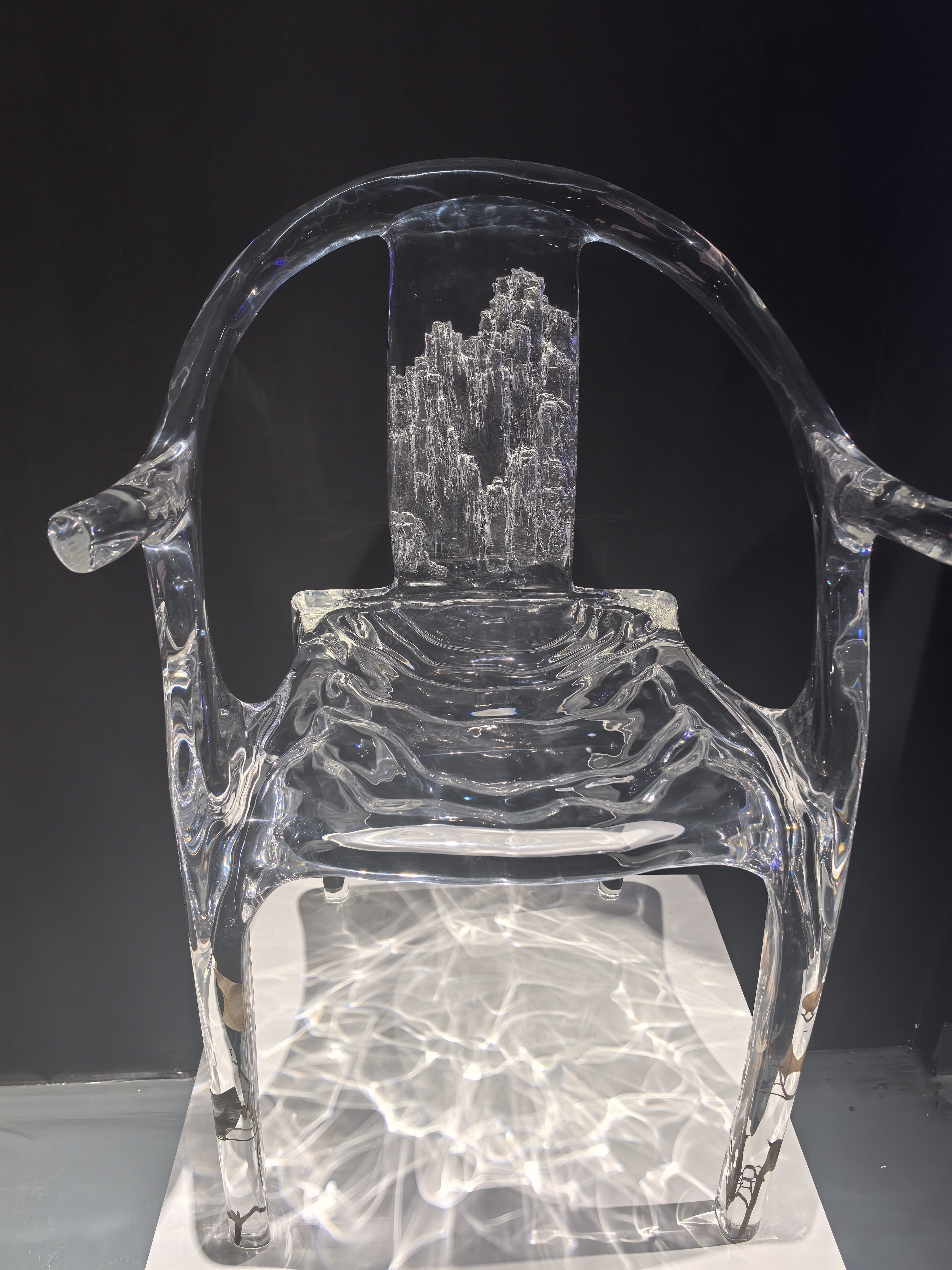 Tempered acrylic chair