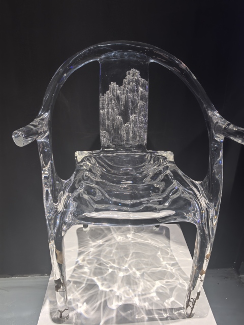 Tempered acrylic chair