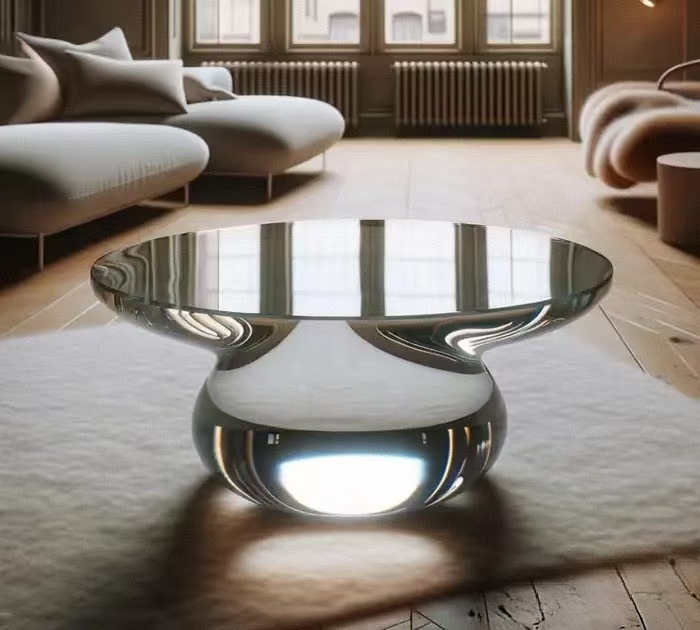 Tempered acrylic table