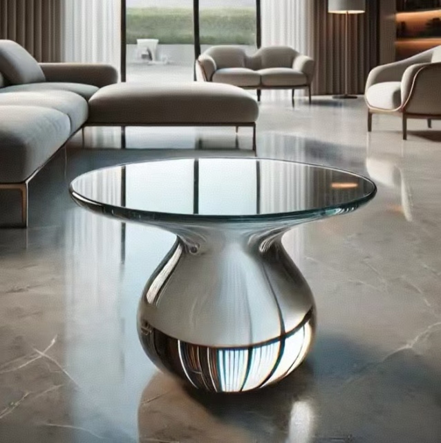 Tempered acrylic table