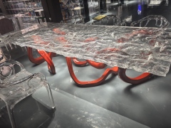 Tempered acrylic table