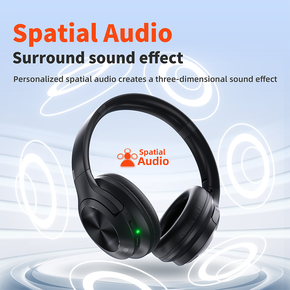 QERE E80 ANC Headphones Active Noise Cancellation Noise Reduction TWS Bluetooth Earphone Wireless Earbuds In-Ear Headphones
