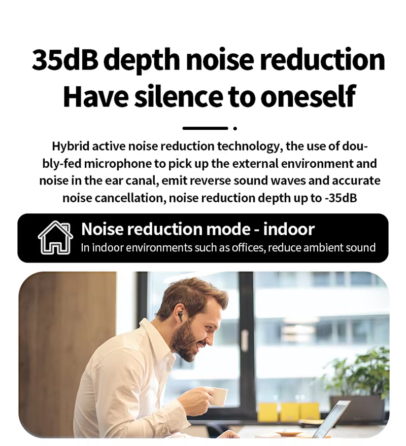 Earphone with display screen
