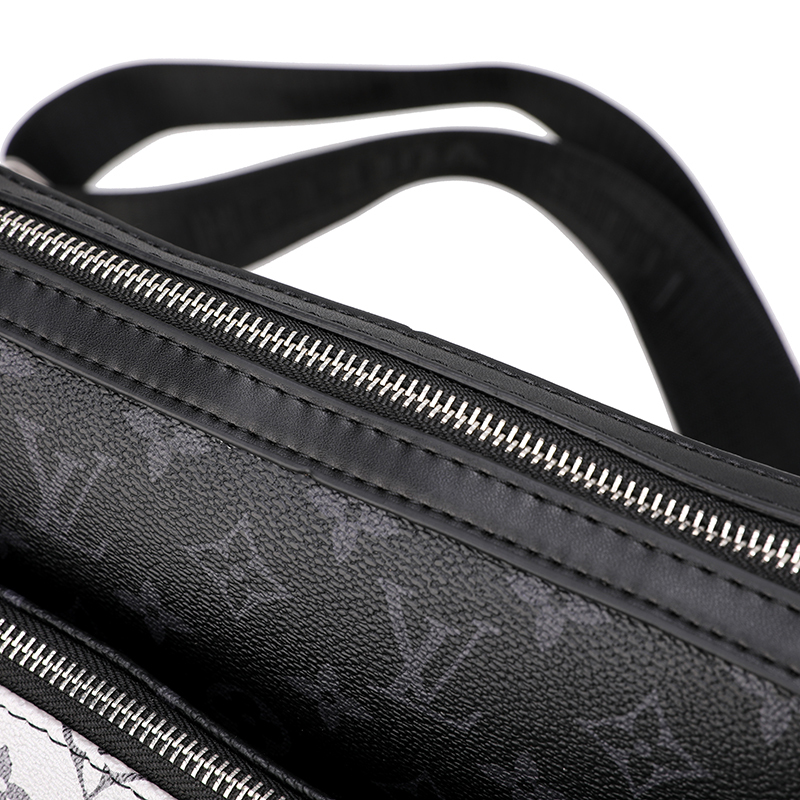 Men Bags LV White embossed three in one