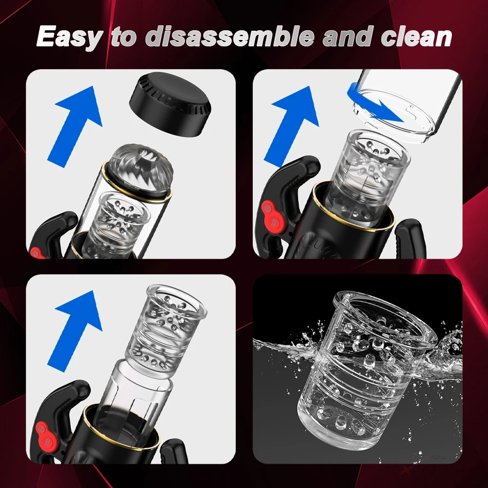 9 Modes Sucking Automatic Male Masturbator Cup for Men Thrusting Rotating Vibrator Pocket Pussy Penis Oral Sex Toys Machine