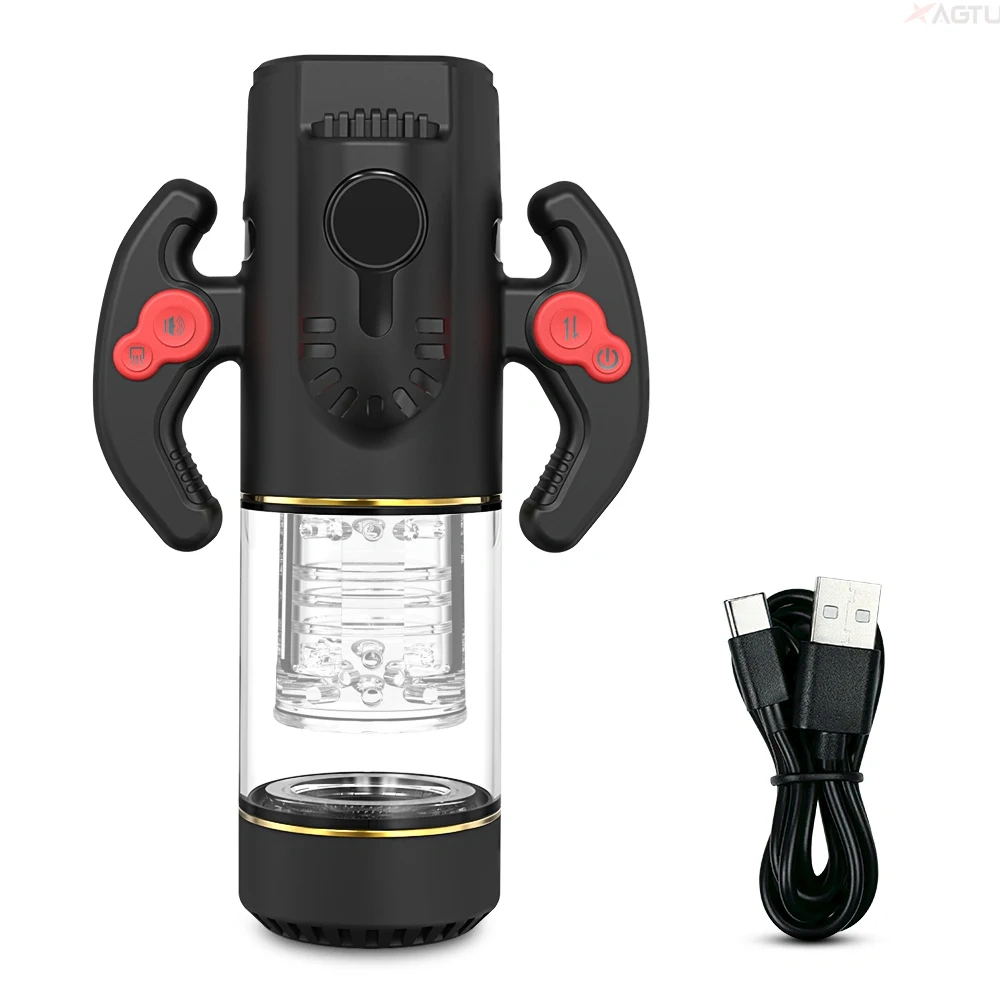 9 Modes Sucking Automatic Male Masturbator Cup for Men Thrusting Rotating Vibrator Pocket Pussy Penis Oral Sex Toys Machine
