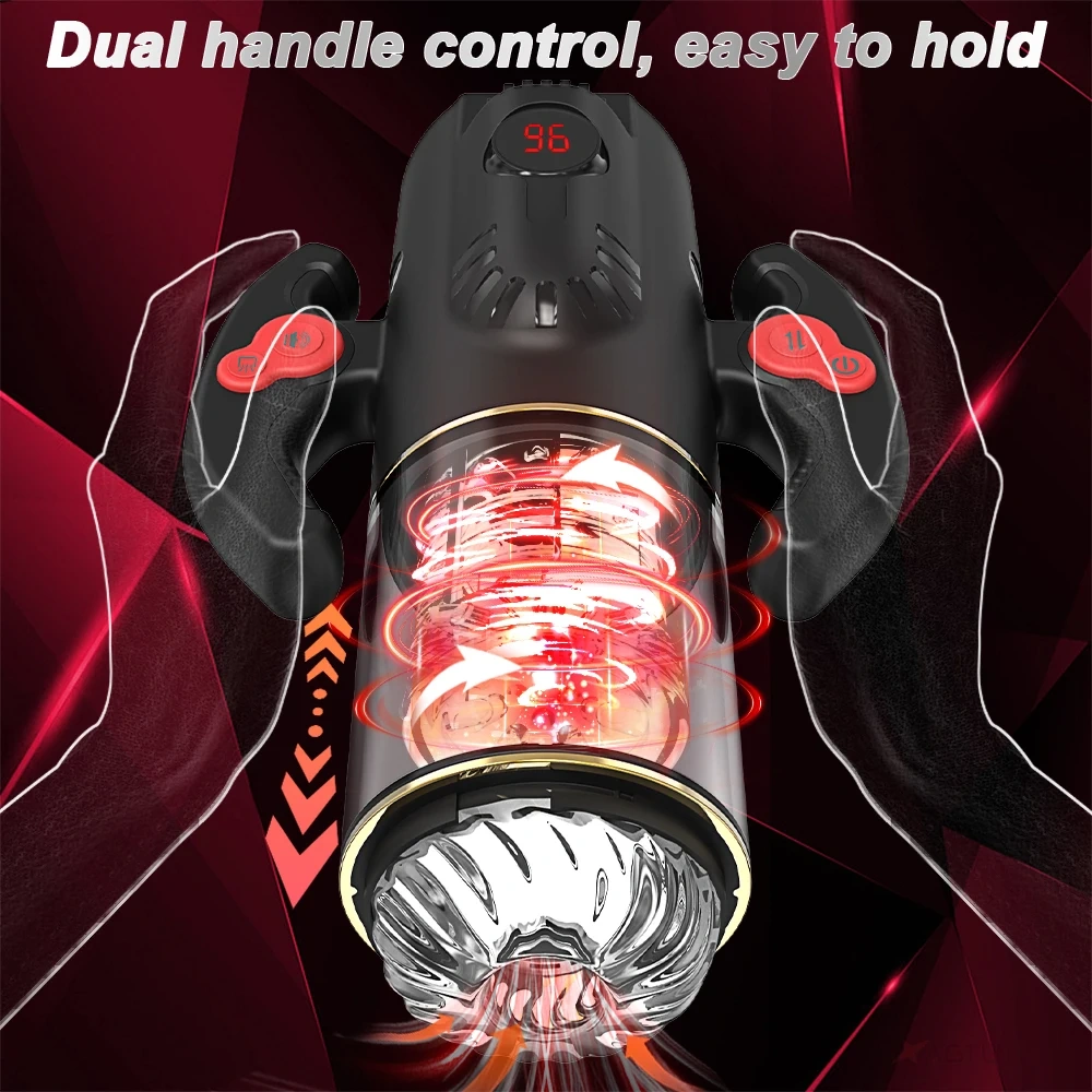 9 Modes Sucking Automatic Male Masturbator Cup for Men Thrusting Rotating Vibrator Pocket Pussy Penis Oral Sex Toys Machine