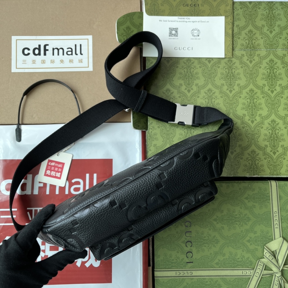 Double G pattern waist bag