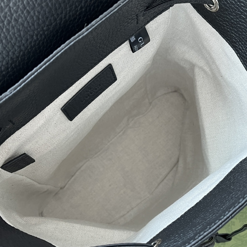 Double G pattern backpack