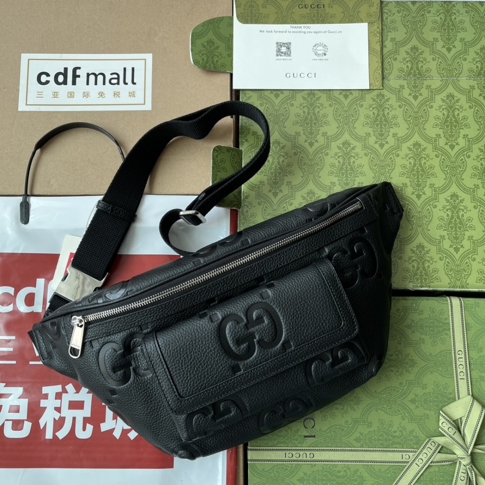 Double G pattern waist bag