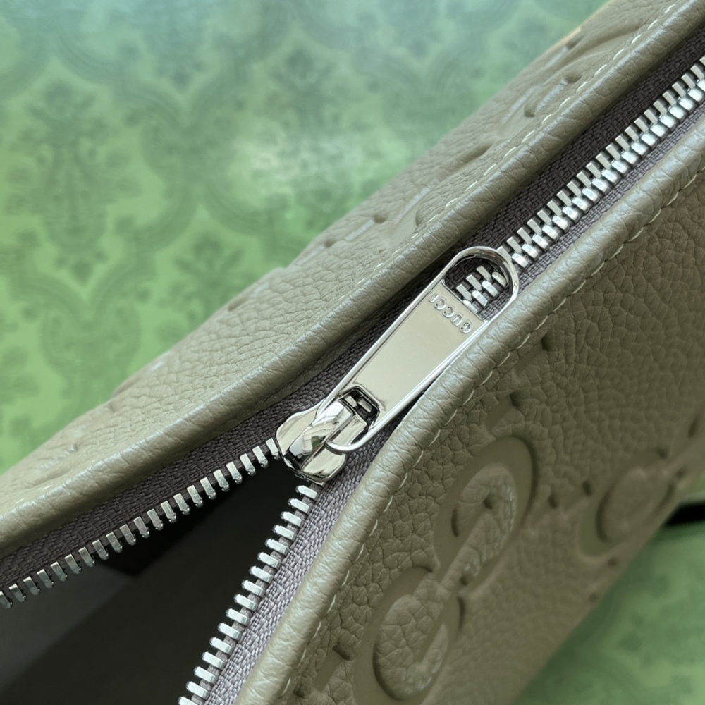 Printed embossed handbag