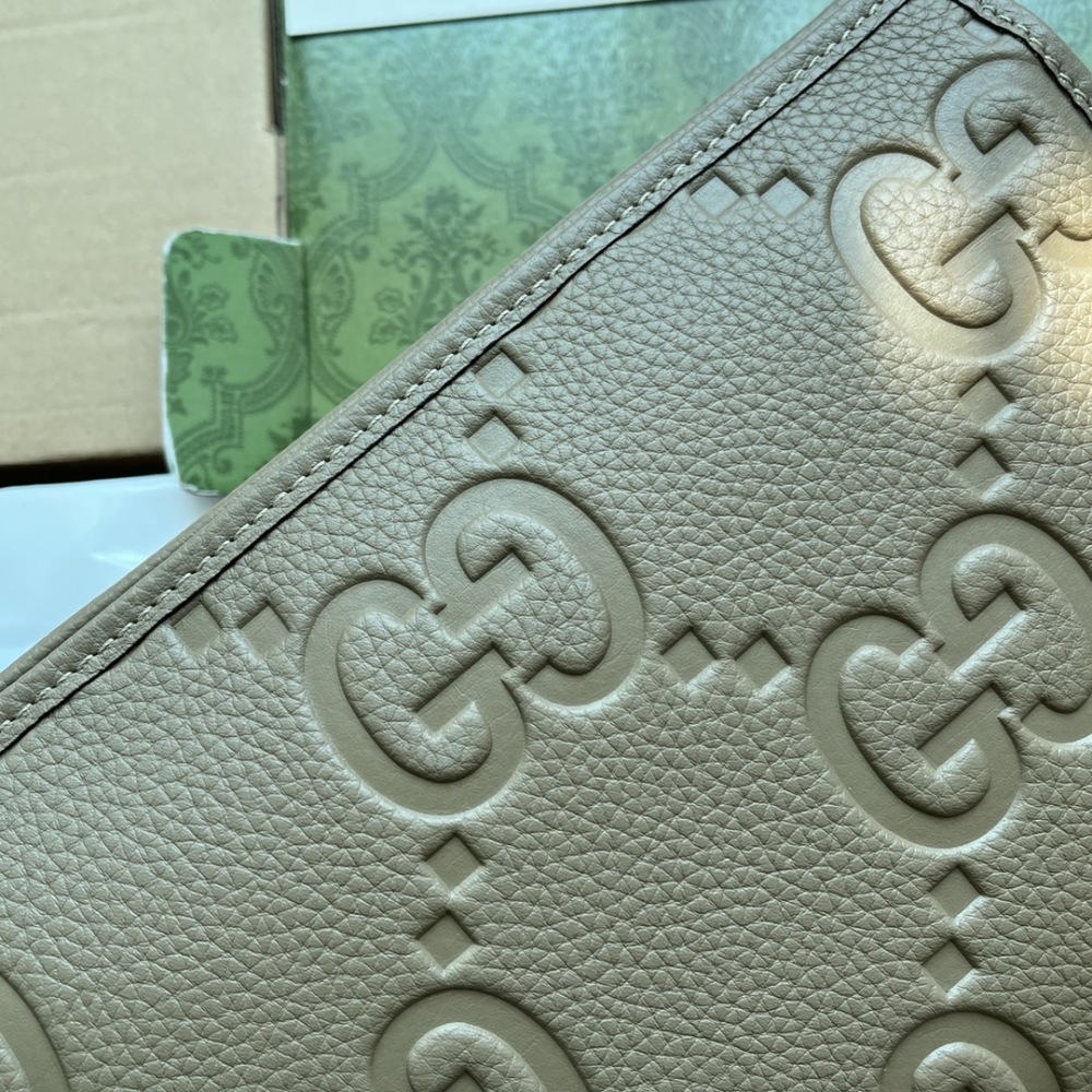 Printed embossed handbag