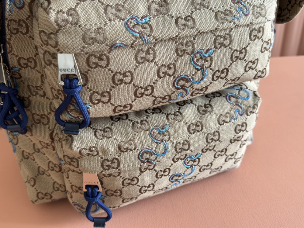 Snake print men's backpack