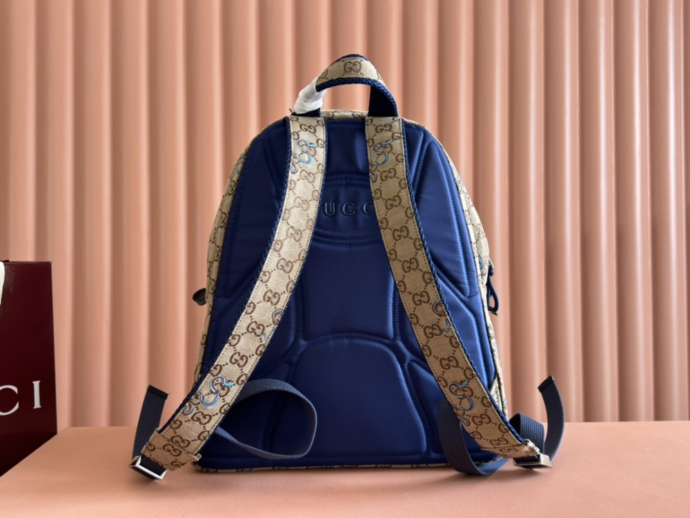 Snake print men's backpack