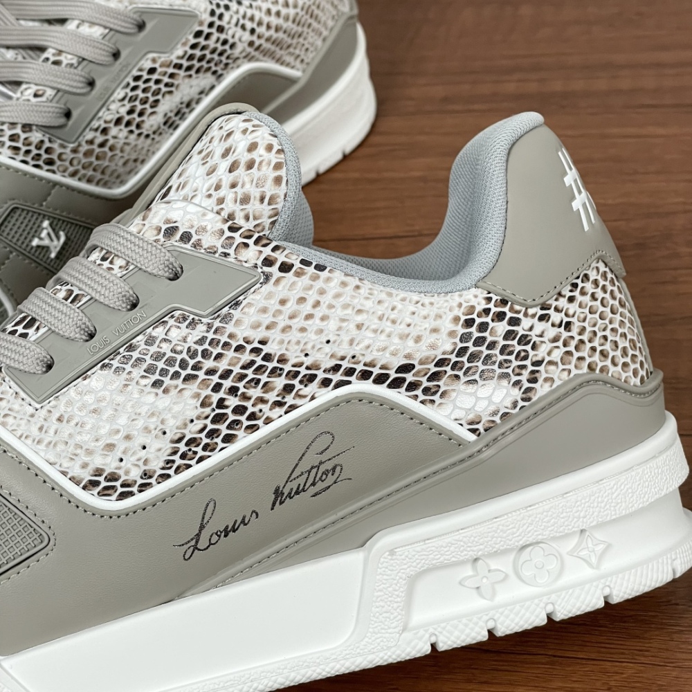 Python patterned sneakers for men