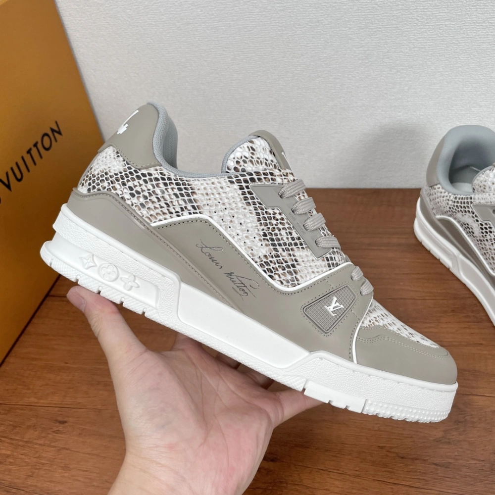 Python patterned sneakers for men