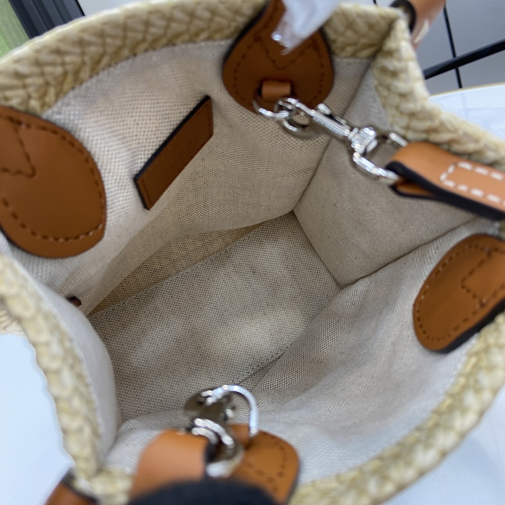 Mini woven handbag