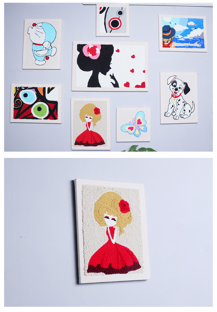 Blossom Girl DIY Punch Needle Kit - Unwind with Creative Crafting!