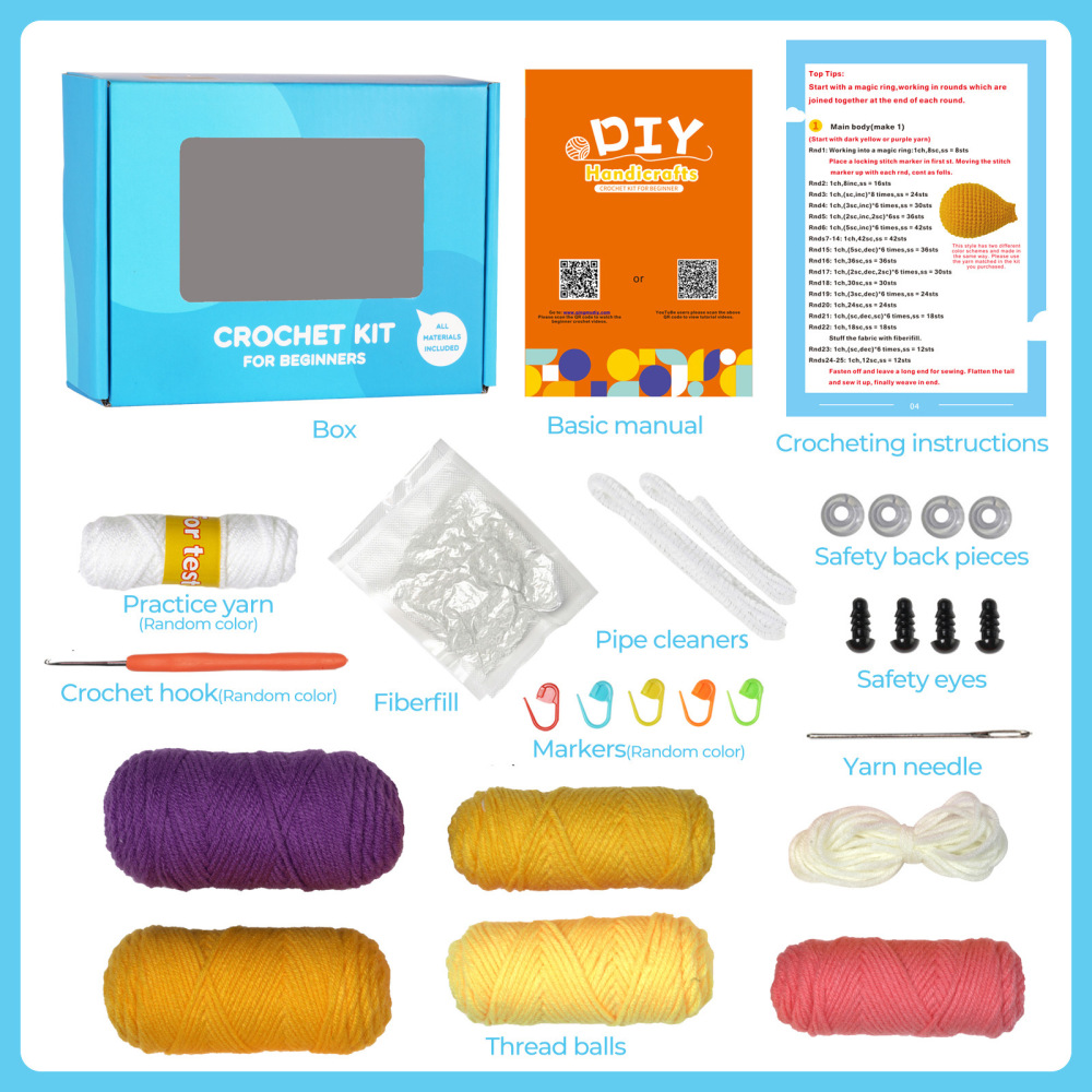 DIY Crochet Kit for Angelfish Doll - Unleash Your Creativity with Our Complete Crafting Kit!
