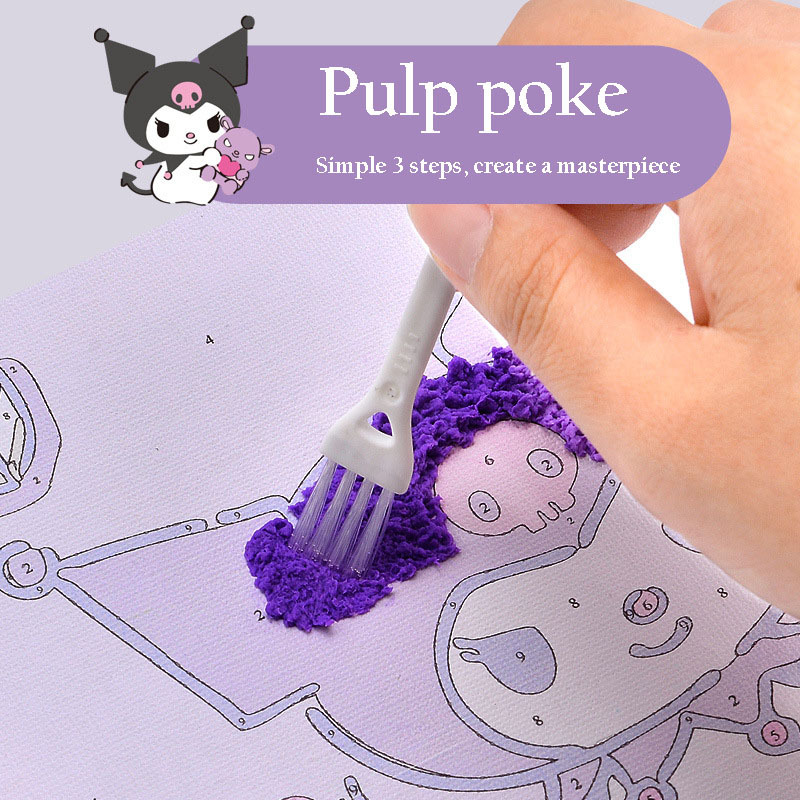 Explore Creativity with Kurumi Pulp Clay Texture Painting - Perfect for Kids!