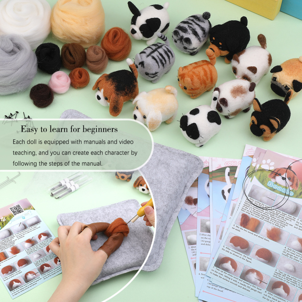 Create Cute DIY Wool Felt Animal Charms - Fun Crafting for the Whole Family!