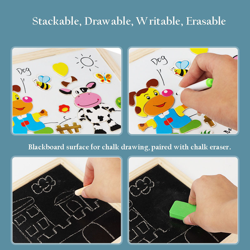 Unlock Creativity and Learning with Our Magnetic Puzzle for Children – Ideal for Early Development