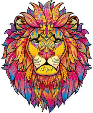 Piece Together Nature's Majesty with Our Lion and Wolf Irregular Wooden Puzzle – A Unique Challenge!