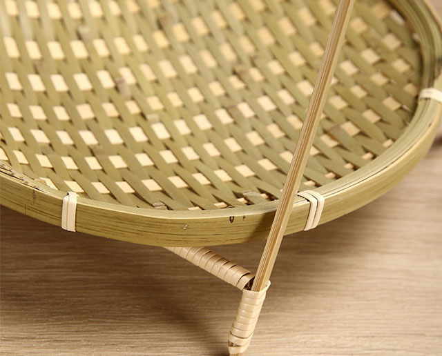 Organize and Display with Elegance: Our Handwoven Multi-tier Bamboo Stand – Perfect for Any Family Gathering!