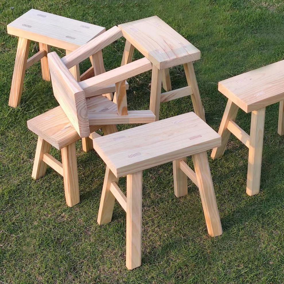 Bring Comfort Anywhere with Our Solid Wood Stool – Perfect for Homes and Outdoor Adventures!