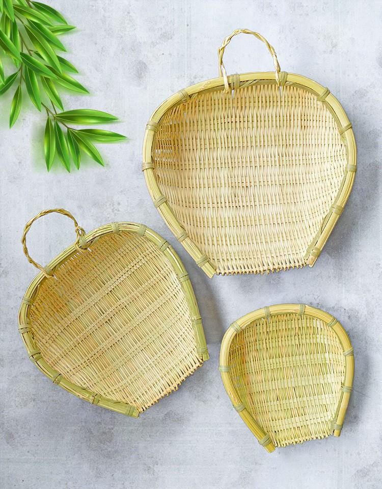 Master the Art of Home Efficiency with Our Versatile Bamboo Winnowing Basket – Perfect for Every Family Kitchen!