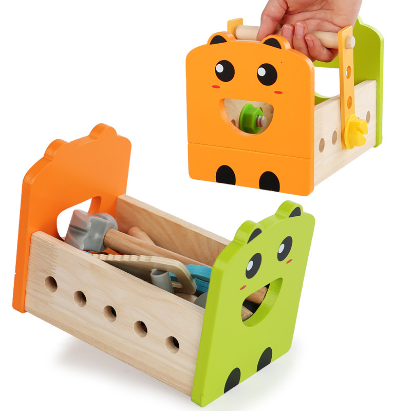 Master Craftsman Junior: Engage Your Child with Our Wooden Screwdriver Puzzle Toy Toolkit!