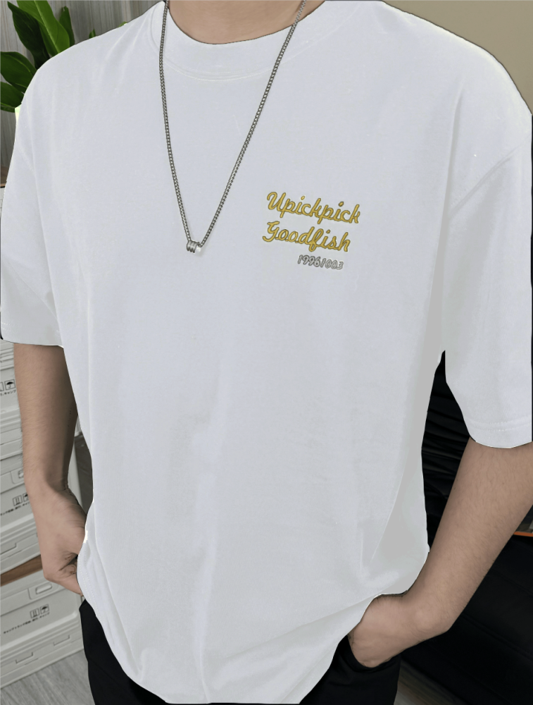 Personalize Your Moment: Custom Name and Date Embroidered T-shirt
